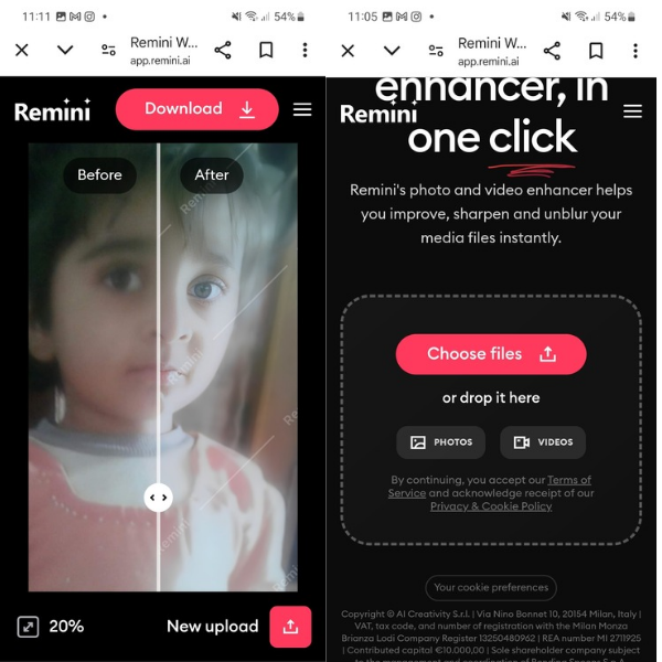 Remini Web VS Remini Mobile App, which one is Good for You?