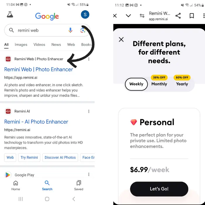 Remini Web VS Remini Mobile App, which one is Good for You?